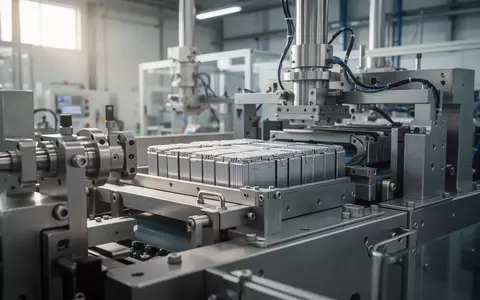 Moderne industrielle Anlage zur Batterierecycling-Technologie in einer hellen, professionellen Umgebung. - Foto: über boerse-global.de