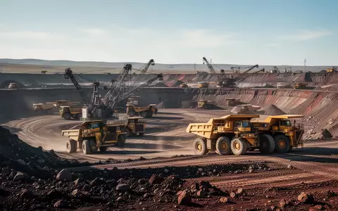 Moderne Bergbauanlage mit schwerem Gerät in einer weitläufigen Landschaft bei Tageslicht. - Foto: über boerse-global.de