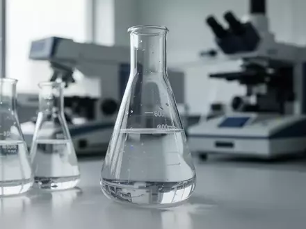 Ein Laboraufbau mit Glasgefäßen und Flüssigkeiten in einer wissenschaftlichen Forschungsumgebung. - Foto: über boerse-global.de