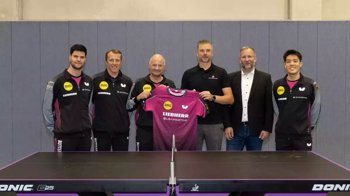 Nächster Meilenstein: Leapmotor-Logo künftig auf den Trikots der deutschen Tischtennis-Nationalmannschaften - Bild: presseportal.de