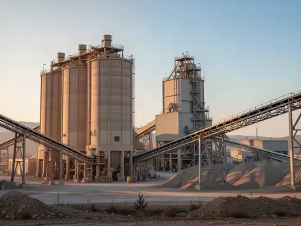Moderne Zementfabrik in der Türkei bei Sonnenuntergang - Foto: über boerse-global.de