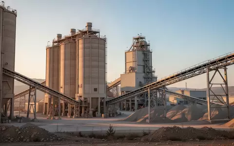 Moderne Zementfabrik in der Türkei bei Sonnenuntergang - Foto: über boerse-global.de