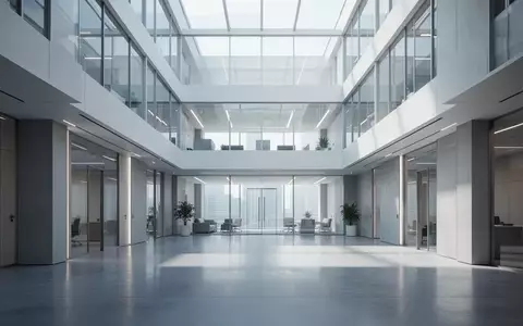 Modernes, minimalistisches Bürogebäude mit klaren Linien und hellem Tageslicht in einer professionellen Arbeitsumgebung. - Foto: über boerse-global.de