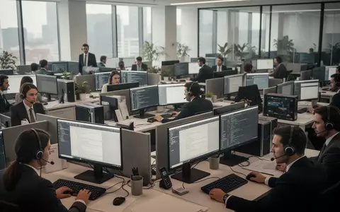 Moderne Büroarbeitsplätze mit Mitarbeitern an Computern in einem professionellen Unternehmensumfeld. - Foto: über boerse-global.de