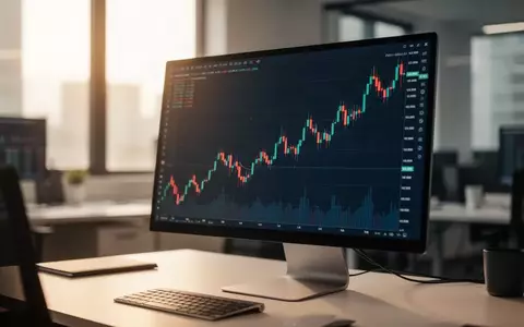 Ein moderner Trading-Arbeitsplatz mit einem Aktienchart, das einen starken Kursanstieg zeigt. - Foto: über boerse-global.de