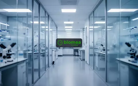 Abstrakte Darstellung moderner biotechnologischer Forschung in einem Labor mit kühler Beleuchtung. - Foto: über boerse-global.de