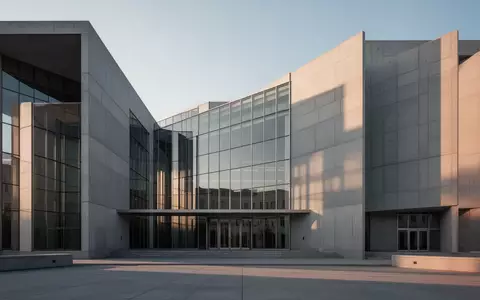 Ein modernes, minimalistisches Behördengebäude mit Glas- und Betonfassade bei klarem Tageslicht. - Foto: über boerse-global.de