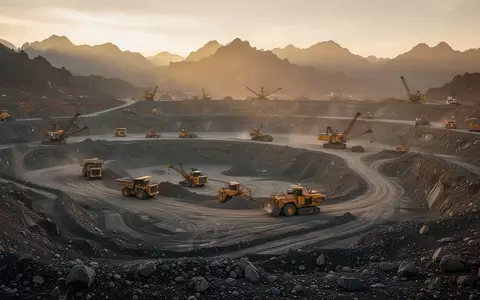 Moderne Goldmine in einer bergigen Landschaft bei Sonnenuntergang. - Foto: über boerse-global.de