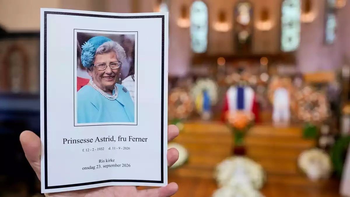 Die Trauerfeier für die ältere Schwester von König Harald V. fand in ihrer lokalen Kirche statt.  - Bild: Ole Berg-Rusten/NTB pool/dpa
