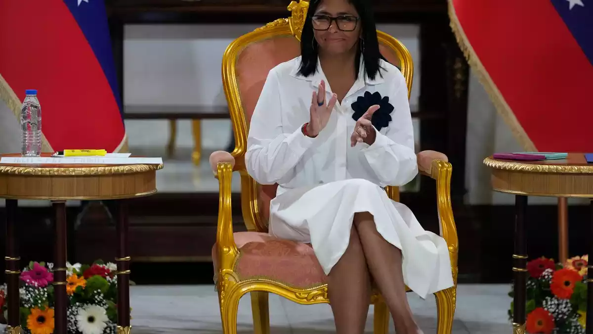 Die Rede der amtierenden Präsidentin von Venezuela, Delcy Rodriguez, vor der UN-Generaldebatte wird für Donnerstag erwartet. (Archivbild) - Bild: Ariana Cubillos/AP/dpa