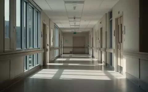 Ein heller, moderner Krankenhausflur mit natürlichem Lichteinfall und minimalistischer Architektur. - Foto: über boerse-global.de