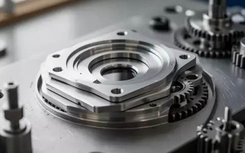 Makroaufnahme von präzisen mechanischen Bauteilen mit fein geschichteten Lamellen und Zahnrädern in einer Werkstatt. - Foto: über boerse-global.de