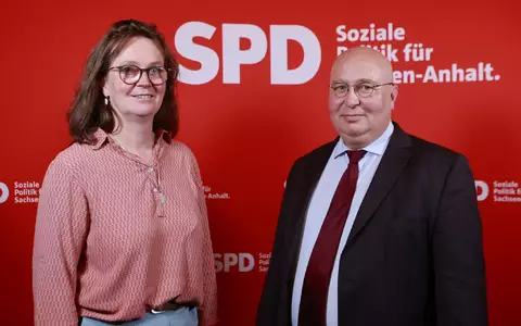 Die SPD-Landeschefs Juliane Kleemann und Andreas Schmidt laden zu Gesprächen ein. (Archivbild) - Foto: Matthias Bein/dpa