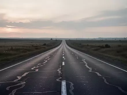 Eine leere, asphaltierte Landstraße, die sich in die Ferne erstreckt und die Assoziation von Fahrleistung und Distanz weckt. - Foto: über boerse-global.de