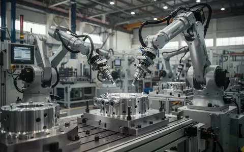 Moderne Produktionshalle für Rüstungstechnik mit Präzisionsmaschinen und metallischen Bauteilen. - Foto: über boerse-global.de