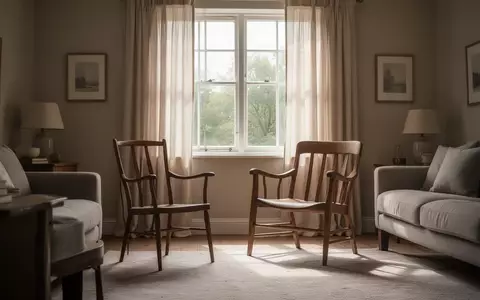 Ein leerer, von Sonnenlicht durchfluteter Wohnbereich mit einem Stuhl am Fenster, der eine ruhige häusliche Atmosphäre vermittelt. - Foto: über boerse-global.de