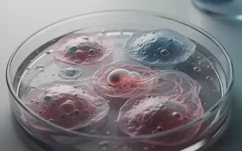 Mikroskopische Aufnahme von biologischen Zellstrukturen im Labor während der embryonalen Entwicklung. - Foto: über boerse-global.de