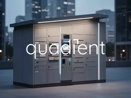 Moderne automatisierte Paketstation in einer urbanen Umgebung bei Dämmerung. - Foto: über boerse-global.de