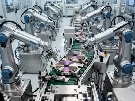 Moderne Reinraumumgebung in einer Halbleiterfertigungsanlage mit Präzisionsmaschinen und Industriekomponenten. - Foto: über boerse-global.de