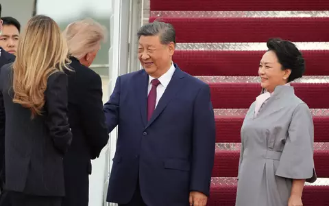 Xi Jinping ist zu seinem Besuch in Washington eingetroffen. - Foto: Alex Brandon/AP/dpa