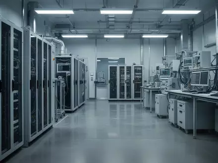 Ein steriles, modern ausgestattetes Prüflabor mit technischer Infrastruktur für industrielle Sicherheitsanalysen. - Foto: über boerse-global.de
