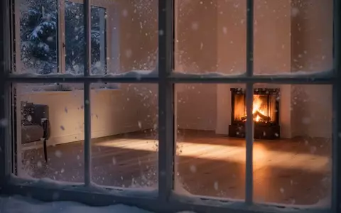 Ein gemütliches, warm beleuchtetes Wohnzimmer an einem kalten Wintertag mit Fokus auf die wohnliche Atmosphäre. - Foto: über boerse-global.de