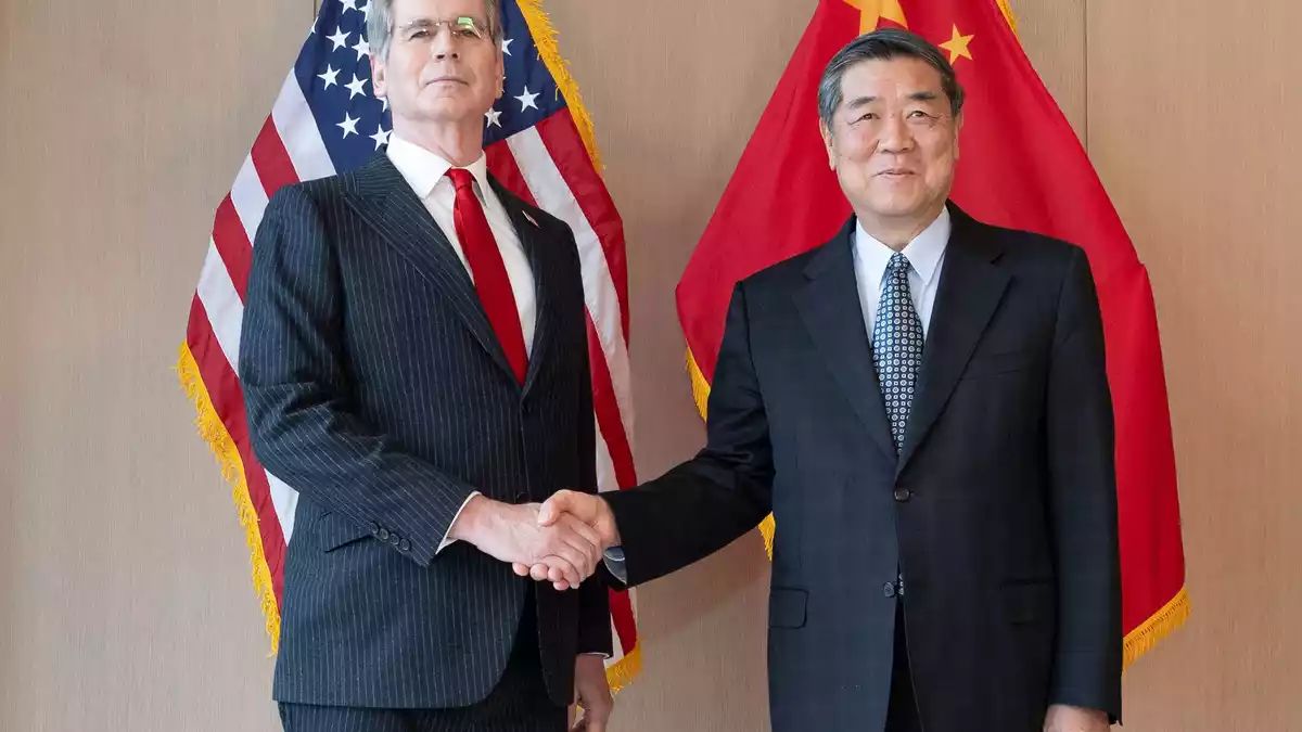Bessent gibt Aufschub für Zölle gegen China bekannt. (Archivbild) - Bild: Bai Xueqi/XinHua/dpa