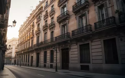 Fassade eines historischen Wohnhauses im Stadtteil Retiro in Madrid bei Morgenlicht. - Foto: über boerse-global.de