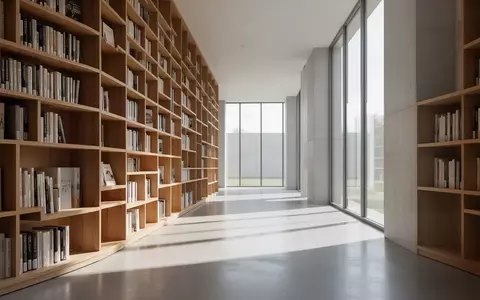 Ein heller, moderner Bibliotheksraum mit hohen Holzregalen und einfallendem Tageslicht, ohne Menschen oder Technik. - Foto: über boerse-global.de