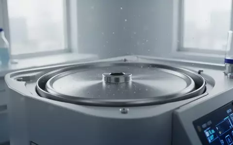 Moderne Zentrifuge in einem sterilen, minimalistischen medizinischen Forschungslabor. - Foto: über boerse-global.de