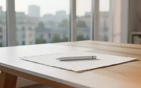 Ein minimalistischer, heller Arbeitsplatz mit einem digitalen Eingabestift auf hochwertigem Papier in einer ruhigen Umgebung. - Foto: über boerse-global.de