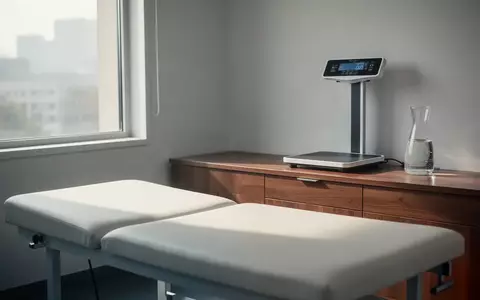 Ein heller, minimalistischer medizinischer Untersuchungsraum steht für Prävention und Gesundheitsvorsorge. - Foto: über boerse-global.de