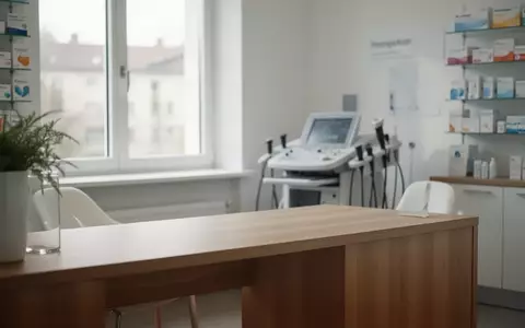 Ein heller, minimalistischer Beratungsraum in einer modernen Apotheke mit medizinischer Ausstattung im Hintergrund. - Foto: über boerse-global.de