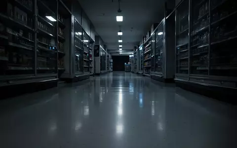 Ein leerer, schwach beleuchteter Gang in einem Einzelhandelsgeschäft bei Nacht. - Foto: über boerse-global.de