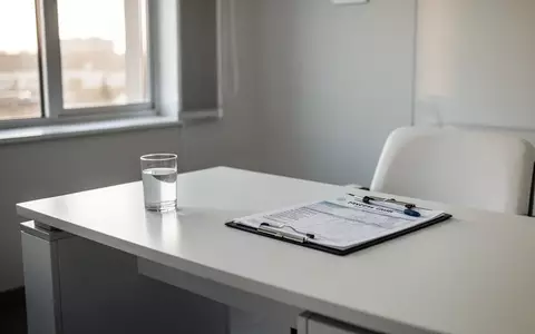 Ein heller, minimalistischer Behandlungsraum mit einem sauberen Beratungstisch und natürlichem Tageslicht. - Foto: über boerse-global.de