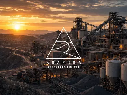 Moderne Bergbau- und Verarbeitungsanlage in einer weitläufigen Industrielandschaft bei Sonnenuntergang. - Foto: über boerse-global.de