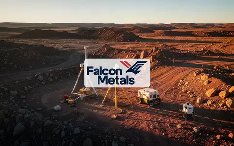 Professionelles Foto einer geologischen Erkundungsstätte in einer weiten, trockenen Landschaft bei Sonnenuntergang. - Foto: über boerse-global.de