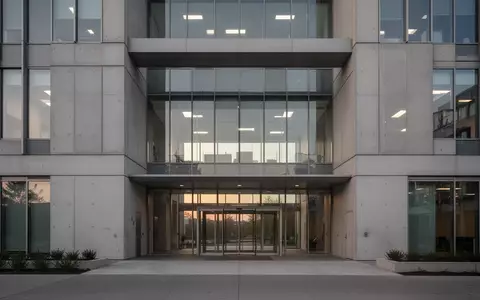 Ein modernes Bürogebäude bei Tagesanbruch, das die Umgebung der beruflichen Wiedereingliederung symbolisiert. - Foto: über boerse-global.de