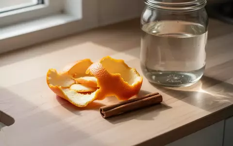 Frische Orangenschalen und eine Zimtstange auf einer hölzernen Küchenarbeitsplatte neben einem Glasgefäß. - Foto: über boerse-global.de