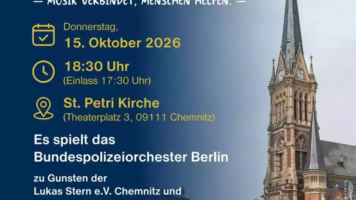 BPOLI C: Die Bundespolizeiinspektion Chemnitz lädt zum Benefizkonzert - Bild: presseportal.de