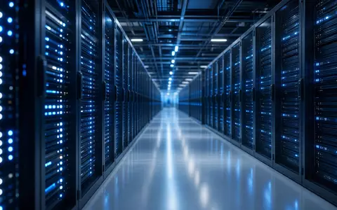 Modernes Rechenzentrum mit leuchtenden Server-Racks als Symbol für langfristige digitale Infrastruktur. - Foto: über boerse-global.de