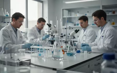 Wissenschaftler in einem modernen pharmazeutischen Labor bei der Arbeit an einer Forschungsstudie - Foto: über boerse-global.de