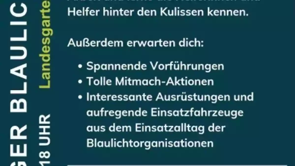 POL-AA: Ellwangen: Einladung zum Blaulichttag auf der Landesgartenschau - Bild: presseportal.de