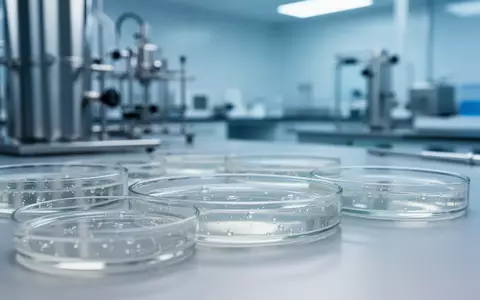 Ein steriles Labor mit Petrischalen auf einem Arbeitstisch, das den wissenschaftlichen Kontext der Phagentherapie verdeutlicht. - Foto: über boerse-global.de