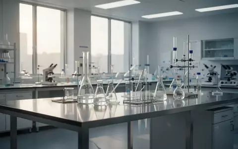 Ein steriles, modernes Labor mit glänzenden Arbeitsflächen und wissenschaftlichen Instrumenten in natürlichem Licht. - Foto: über boerse-global.de