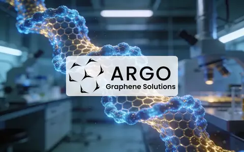 Abstrakte Darstellung von Nanotechnologie und Graphen-Strukturen in einem hochmodernen Laborumfeld. - Foto: über boerse-global.de