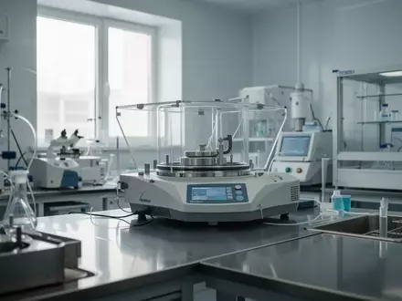 Ein modernes, steriles medizinisches Forschungslabor mit gläsernen Laborgeräten und Edelstahloberflächen bei natürlichem Licht. - Foto: über boerse-global.de
