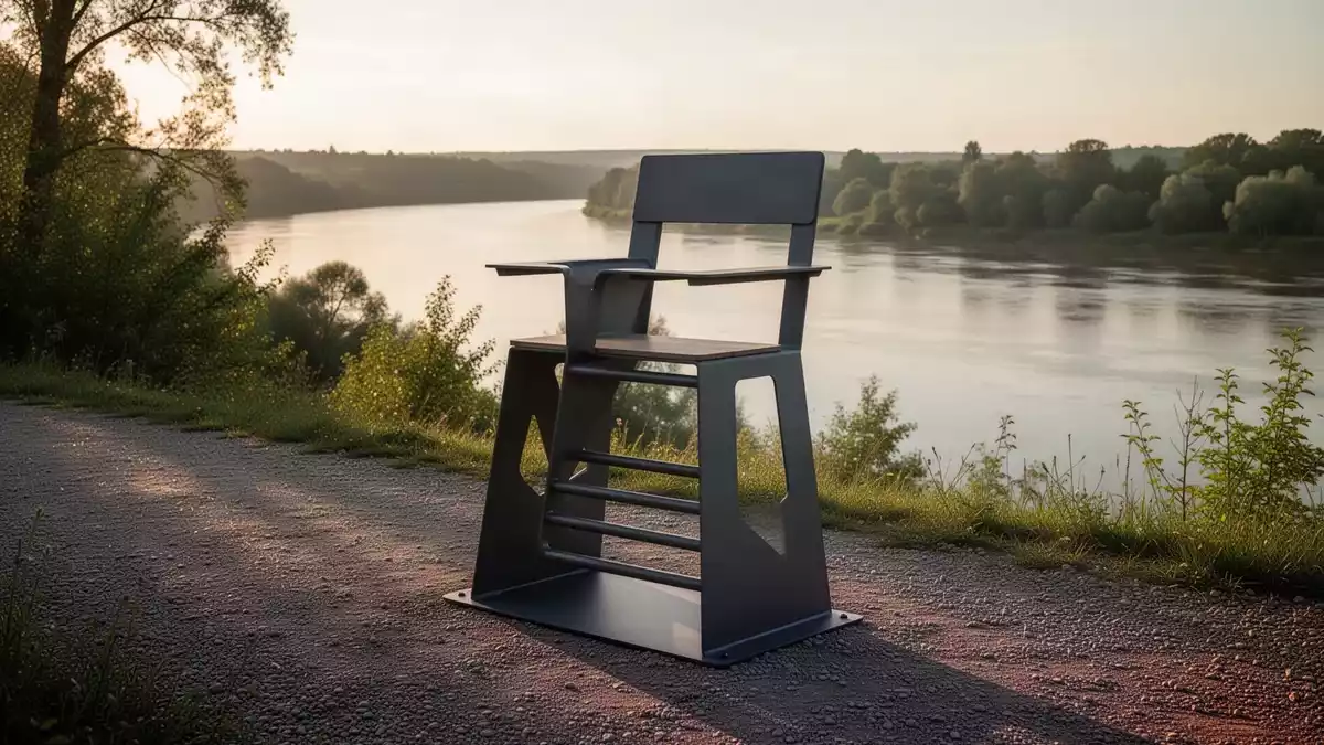 Geesthacht erweitert Elbuferweg um zwei ergonomische Baumelbänke