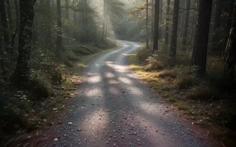 Ein gewundener Waldweg im sanften Morgenlicht, der zu Bewegung und körperlicher Aktivität im Freien einlädt. - Foto: über boerse-global.de