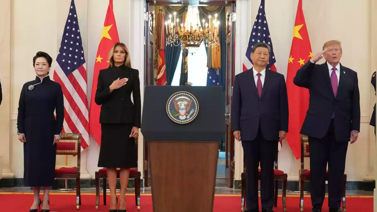 Trump und Xi haben sich im Weißen Haus getroffen.  - Bild: Jacquelyn Martin/AP/dpa